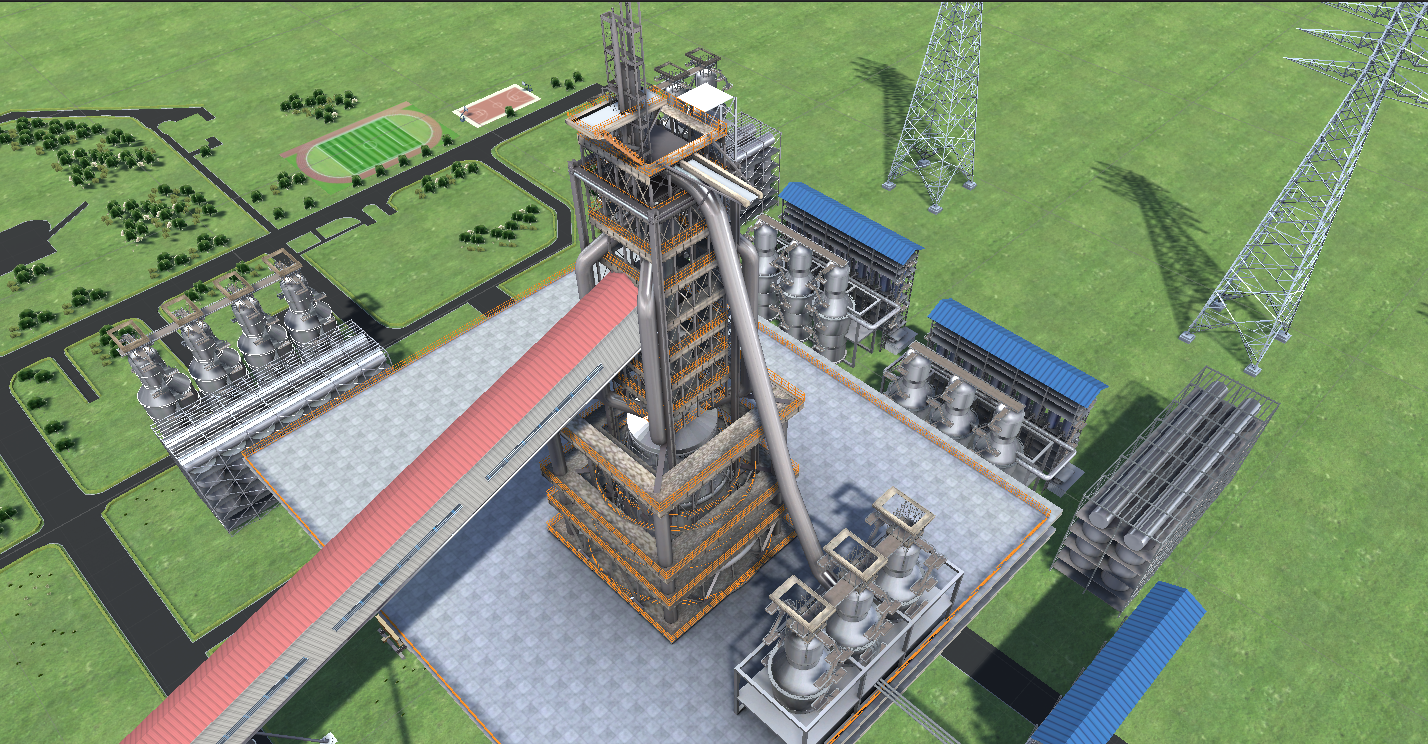炼钢厂数字孪生3D交互演示